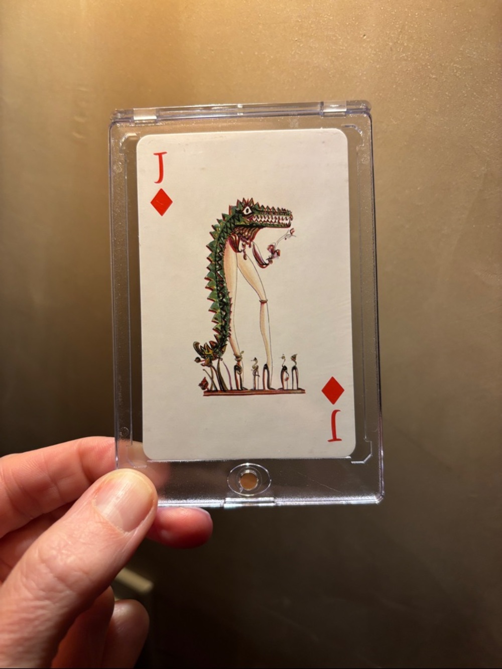 Christian Louboutin Collector Playing Card – Jack of Diamonds in Acrylic Case